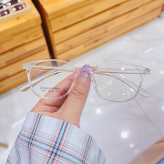 超轻tr90透明小框眼镜架可配近视，女韩版潮文艺清新圆脸眼镜框学生