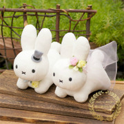 日本米菲兔可爱婚礼，婚庆情侣求婚毛绒，玩具公仔布偶娃娃