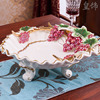 皇饰欧式陶瓷果盘创意现代客厅，家用水果盘摆件装饰实用结婚礼物