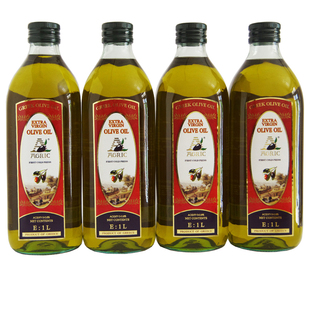 商超同款希腊进口阿格利司特级初榨橄榄油冷榨1l*4瓶食用油