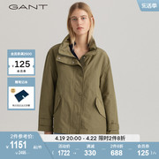 GANT甘特春夏女士美式休闲宽松立领短款夹克外套4700207