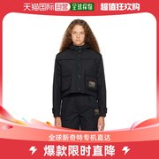 香港直邮潮奢 Moschino 莫斯奇诺 女士黑色拼接夹克
