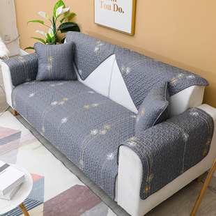 北欧全棉沙发垫四季通用布艺防滑沙发套现代简约纯棉沙发巾罩客厅