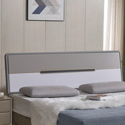 床头板简约现代板式双人，床头1.5米1.8米2.0米白色烤漆床靠背定制