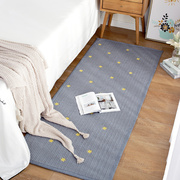 北欧全棉卧室床边毯长条地毯家用客厅茶几地垫防滑满铺榻榻米垫子