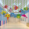 幼儿园空中吊饰走廊教室海洋风主题环创悬挂物开学环境布置装饰品