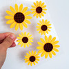 黄向日葵贴画太阳花贴贴纸，sunflowersticker儿童成长册贴画