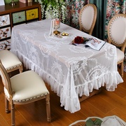 法式复古蕾丝桌布圆桌方形餐桌茶几台布ins风轻奢浪漫风盖布台布