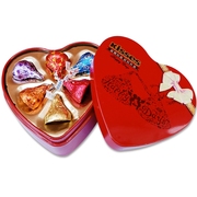 Hershey's/好时之吻巧克力 6粒心形铁盒装 休闲零食婚庆结婚喜糖