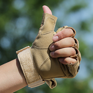 运动半指手套男军春秋户外用战术手套健身防滑骑行手套露指