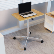 移动桌办公笔记本升降桌，家用懒人电脑桌床边小桌子带轮直播工作台