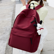 初中女生书包高中生大学生背包简约实用款大容量双肩包旅行包