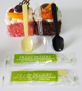 布丁蛋糕刨冰勺/塑料一次性冰淇淋勺子独立包装酸奶勺
