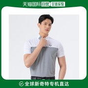 韩国直邮男士休闲标志点缀高尔夫，装领子凉爽的短袖t恤