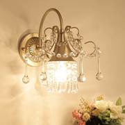 水晶壁灯客厅床头镜前灯现代走廊过道灯卧室创意法式欧式美式灯具