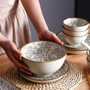 套盘子家用创碗意碗12771盘筷子勺子装餐具陶瓷碗碗汤碗泡面