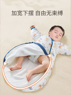 婴幼儿睡袋秋冬小月龄三个月宝宝小孩睡觉神器防踢被冬季加厚防寒