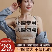 内衣女小胸聚拢无钢圈，文胸罩(文胸罩)纯欲性感女士，上托收副乳防下垂调整型