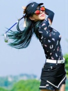 kisskissgolf休闲女装高跟鞋系列，polo衫春夏，高尔夫休闲运动t恤