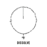 Dissolve项链男女轻奢小众设计感高级酷潮星钻吊坠配饰情侣锁骨链