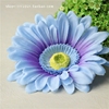 蓝色非洲菊绢布仿真假花朵，草帽服装饰头饰，diy手工布艺直径12cm