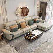 布艺沙发组合大户型客厅家具现代简约贵妃海棉实木框架科技布沙发