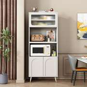 实木餐边柜厨房储物柜高柜一体，靠墙轻奢，简约现代多功能厨房置物架