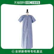 韩国直邮miamasvin海军蓝色条纹，连衣裙露肩条纹连衣裙