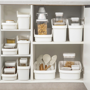 加厚收纳箱收纳盒整理盒家用厨房柜子桌面，储物筐抽屉式橱柜杂物篮