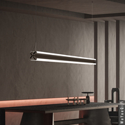 高端创意接待前台吧台个性吊灯工业风会所咖啡馆餐厅黑色X造型灯