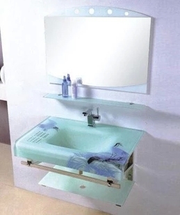 挂墙式洗脸盆洗手盆陶瓷盆钢化玻璃盆浴室柜组合洗漱台洗面盆壁挂