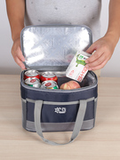 上班保温饭盒袋防水小号便当包手提冷藏保鲜带饭包加厚铝箔保温袋