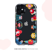 CARECASE小怪兽 适用情侣苹果12手机壳iphonexsmax 13透明8plus14