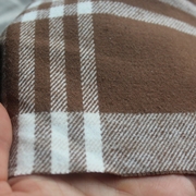 全棉绒布单面磨毛咖白色织斜纹厚实秋冬服装床品面料1米价
