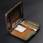 复古铜烟盒支20装便携式不钢香锈菸盒加厚金属烟盒青男士个性烟盒