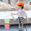 女童短袖t恤2024年夏季半袖，上衣洋气卡通，韩版t婴儿童小童夏装