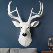 欧式创意鹿头壁挂墙饰客厅墙面动物头壁饰，挂件墙壁复古立体装饰品