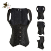 corset宫廷黑色钢骨塑身衣，束腰托胸性感，矫背束身衣马甲大码外穿