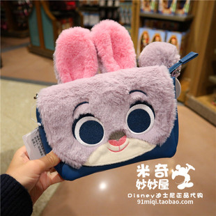 上海迪士尼动物城，朱迪兔单肩包毛绒卡通，斜挎包女小包