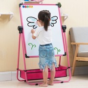 儿童画画板支架式家用小黑板磁性，双面彩色宝宝写字板涂鸦白板套装