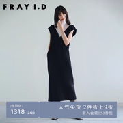 frayi.d春夏款时尚气质，雪纺高领拼接无袖连衣裙fwfo224075