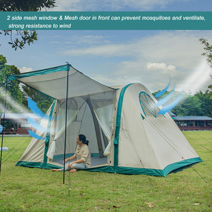 定制充气帐篷野营户外露营大帐篷屋脊装备超轻天幕全自动速开营地
