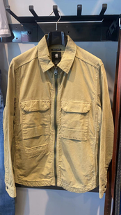 G-STAR2023男工装型男潮流条绒灯芯绒复古大口袋夹克外套