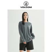 VOLCOM钻石男装户外品牌印花T恤2024秋冬男士美式个性打底衫