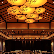 艺术复古茶室中式饭店大堂禅意创意吊灯过道餐厅新宴会厅国风灯具