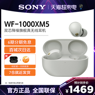 6期免息sony索尼wf-1000xm5真无线蓝牙耳机，入耳式降噪豆