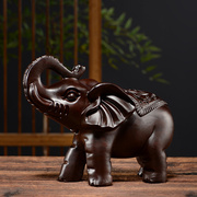 木雕摆件大号大象实木质，雕刻动物家居装饰办公电视柜送礼工艺