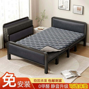 折叠床家用铁架床带床垫，出租屋简易床硬板床，办公室午休床单人双人