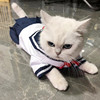 猫衣服连身裙猫咪狗狗可爱衬衫裙子薄款宠物JK制服裙水手服狗衣服