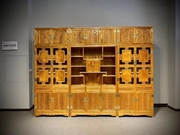 金丝楠木红木书架，置物架客厅书柜储物柜，中式文件柜办公桌书柜书架